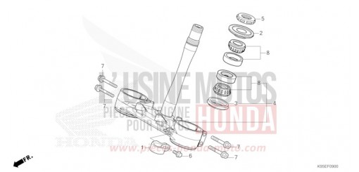 TIGE DE DIRECTION CRF250RN de 2022